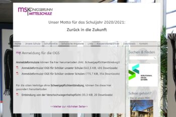 OGS-Mittelschule-Königsbrunn Anmeldeunterlagen